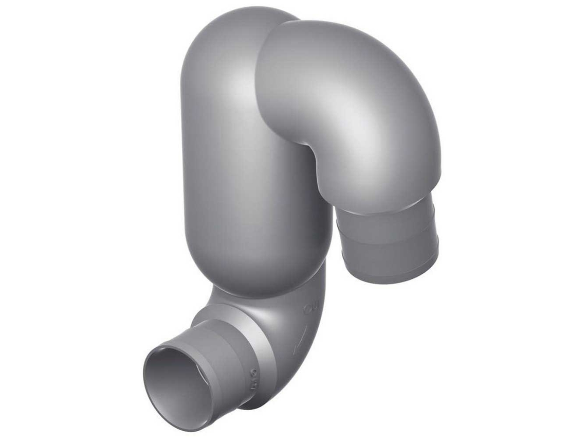 Silenciador Pescoço de Cisne Do Sistema de Exaustão Lt90 Prateado 90 X 90 Mmvetus