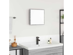 Vidaxl Espelho De Banheiro Led Cinza Sonoma 40 X 37 X 8.5 Cm