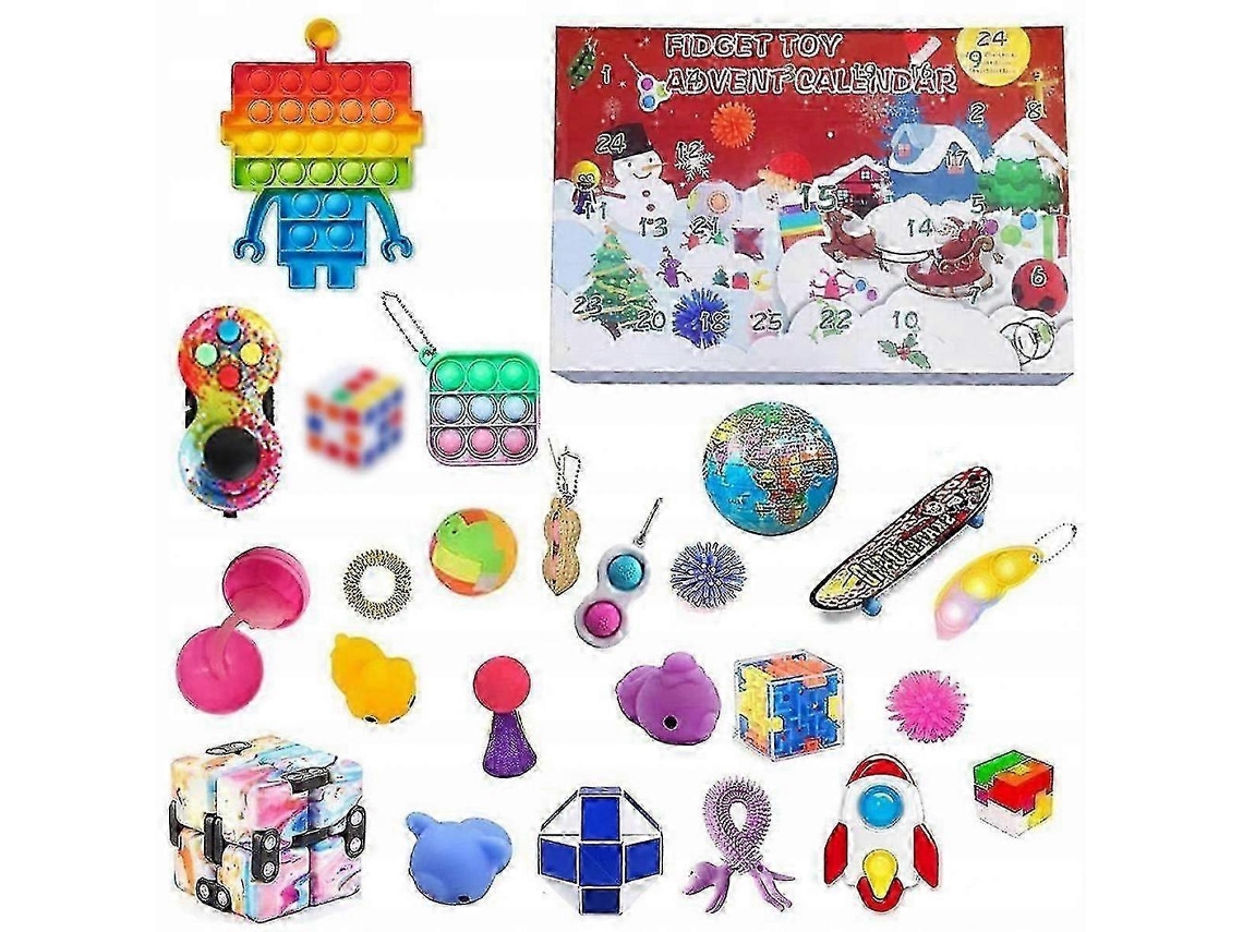 Calendário Do Advento Retangular Com Brinquedos