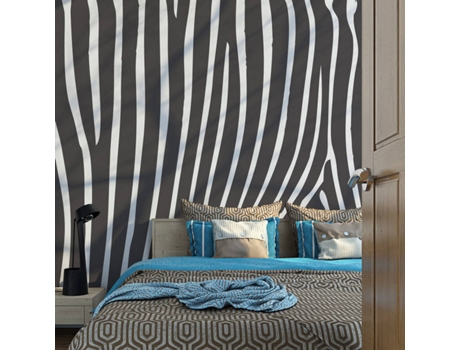 Papel de Parede ARTGEIST Zebra Pattern (Preto e Branco) (300x231 cm)