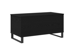 Conjunto 1 Mesa De Centro Vidaxl Preto Derivados De Madeira (90 X 44,5 X 45 Cm)