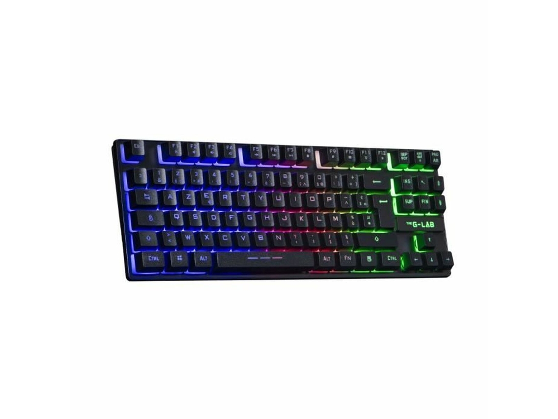 Teclado Gaming THE G-LAB KEYZ CAESIUM TKL WIRELESS Preto AZERTY