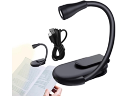 Clip Light Luminária De Leitura Portátil, Luz Noturna Para Viagens