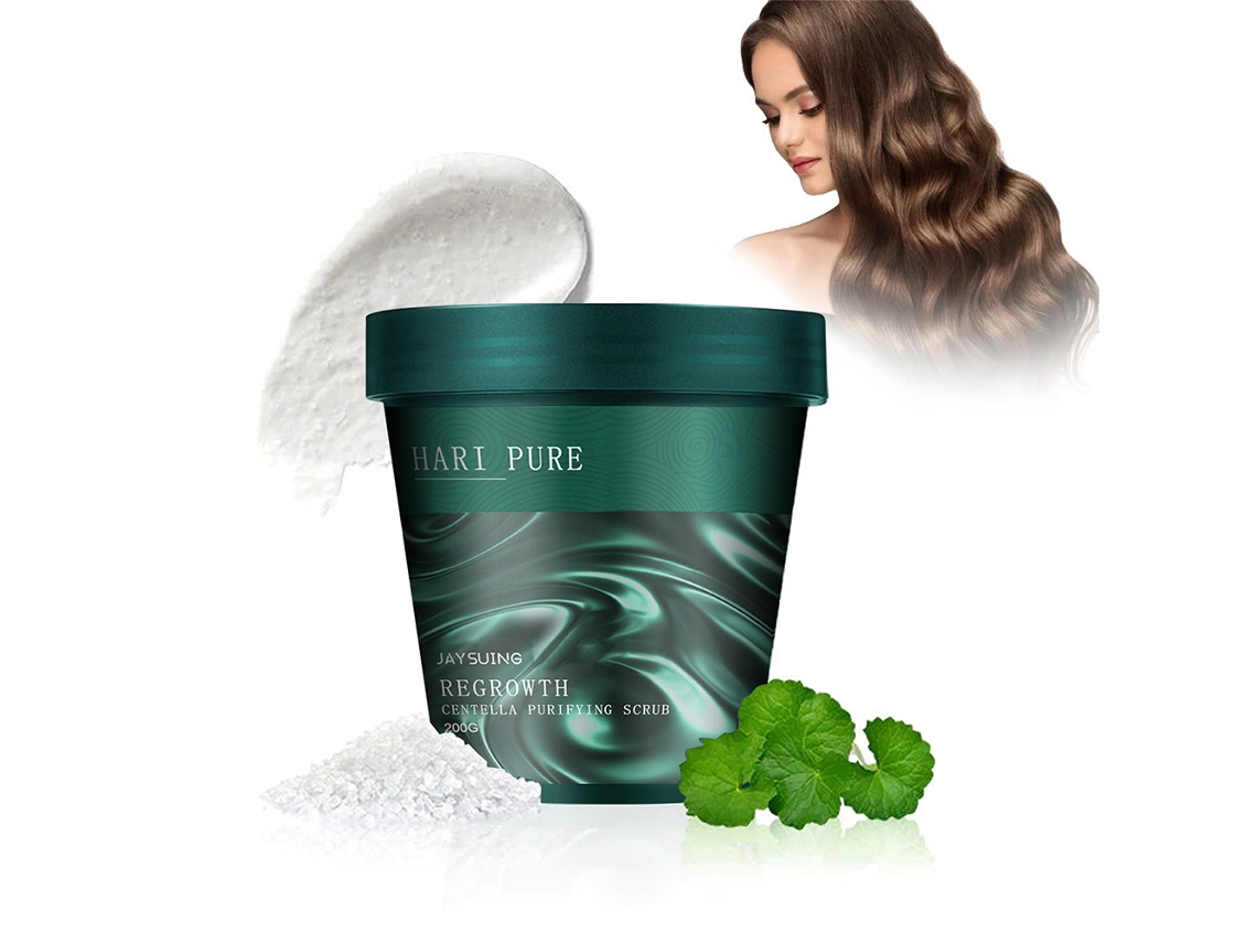Limpeza Profunda, Xampu Esfoliante Para O Couro Cabeludo Com Extratos Naturais De Plantas Para Promover Cabelos Mais Saudáveis, Esfoliante Purificante