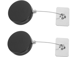 Cadeado De Corrente Extensível De 2 Peças Para Porta, Com Capa De Segurança Antirroubo Para Cabo De Gokoco