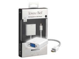 Adaptador LORENZ BELL LB314 (MacBook - Mini DisplayPort - VGA - 15 cm)