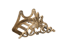 Suporte Para Mangueira Relaxdays, Ferro Fundido, Design Antigo, Axlxp: 16 X 29 X 14 Cm, Bronze.