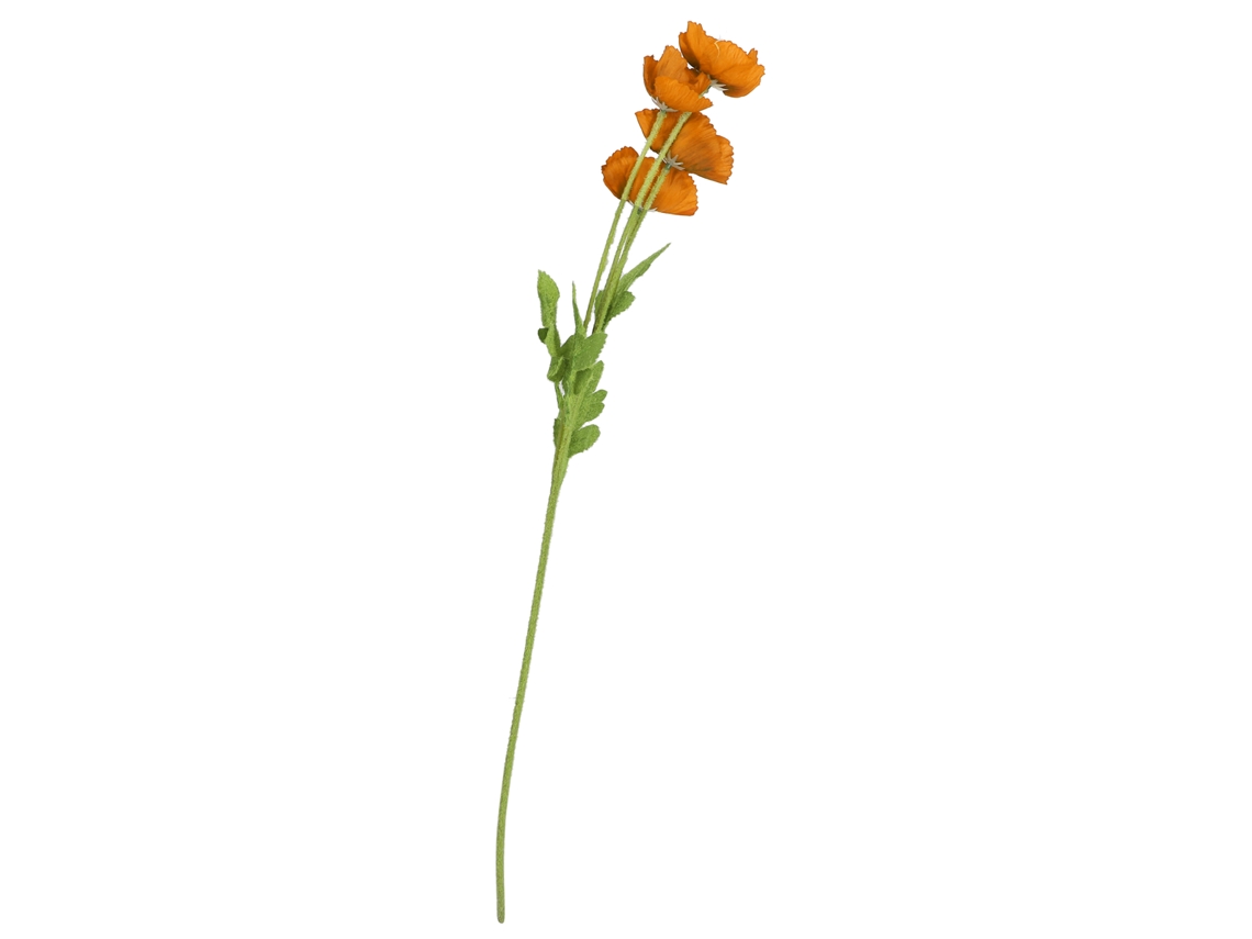 Flor Artificial de Seda Buquê Decor de Casa, Sala Casamento Laranja Amarelo 58,5cm | S/MARCA