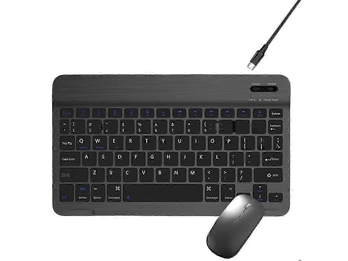 Mini Teclado Bluetooth Sem Fio para Celular, Tablet e Pc. Teclado e Mouse Bluetooth Portáteis Compatíveis com Android. TAISHENGDA