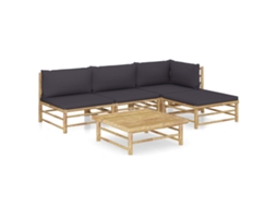 Garden Lounge Set, Garden Lounge Sets Vidaxl Cinzeto Bambu (n/a)