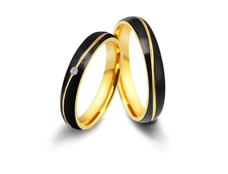 AKZENT Anel Feminino Namorados ou Noivado ou Amizade em Aço Inoxidável  Tam.60  0204