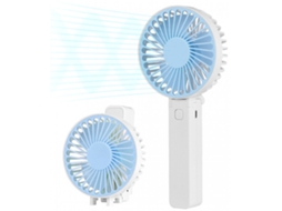 Ventilador De Mão - Mini Ventilador - Recarregável - Três Modos - Pequeno Ventilador Portátil Com Usb (azul)