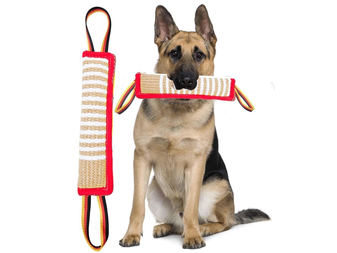 Brinquedo de Treinamento para Cães, Resistentes.para Cabo de Guerra Filhotes Aliviar a Dentição Digitallab Vermelho 2pc