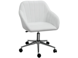 Cadeira Com Altura Ajustável Em Branco Para Ambientes Residenciais Design Moderno E Prático Durável E Resistente Fácil De Instalar 9cm Branco