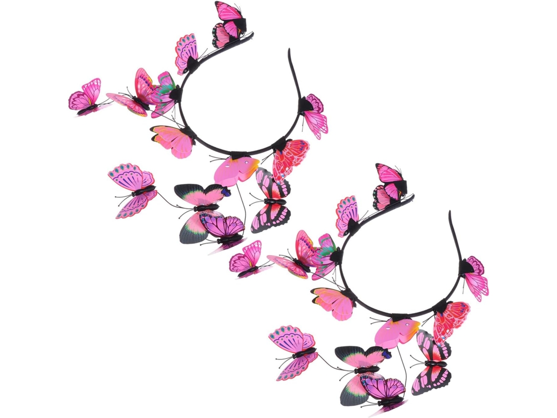 De 2 Tiaras Com Borboletas Nuobesty, Tiara De Casamento Para Mulheres E Meninas, Acessório.