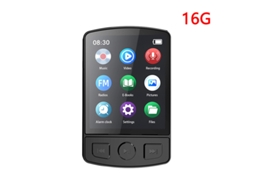 MP3 YIZHOOD (16G)Música esportiva portátil com alto-falante FM E-Book Recorder Bluetooth preto