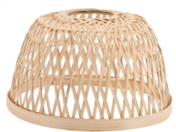 Decoração Simples para Pendurar, em Bambu Trançado Leve e Resistente, em Estilo Rústico, para Luminária de Teto. SFUSHOS