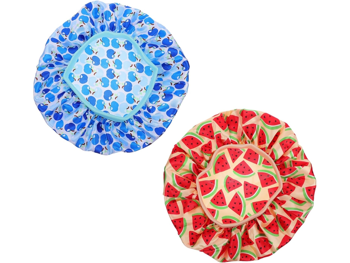 Conjunto De 6 Toucas De Natação De Cetim Estampadas Para Meninos E Meninas, Com Aba Larga E Impermeáveis.