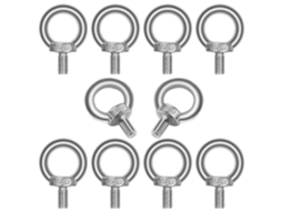 10 Parafusos de Ojo M8*13 de Acero Inoxidable 304 para Elevação e Equipamentos de Engenharia Marítima
