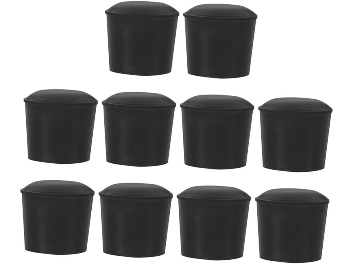Conjunto De 10 Protetores Borracha Para Móveis, Resistentes Ao Desgaste E Leves, Para Pés De Cadeiras E Cozinha