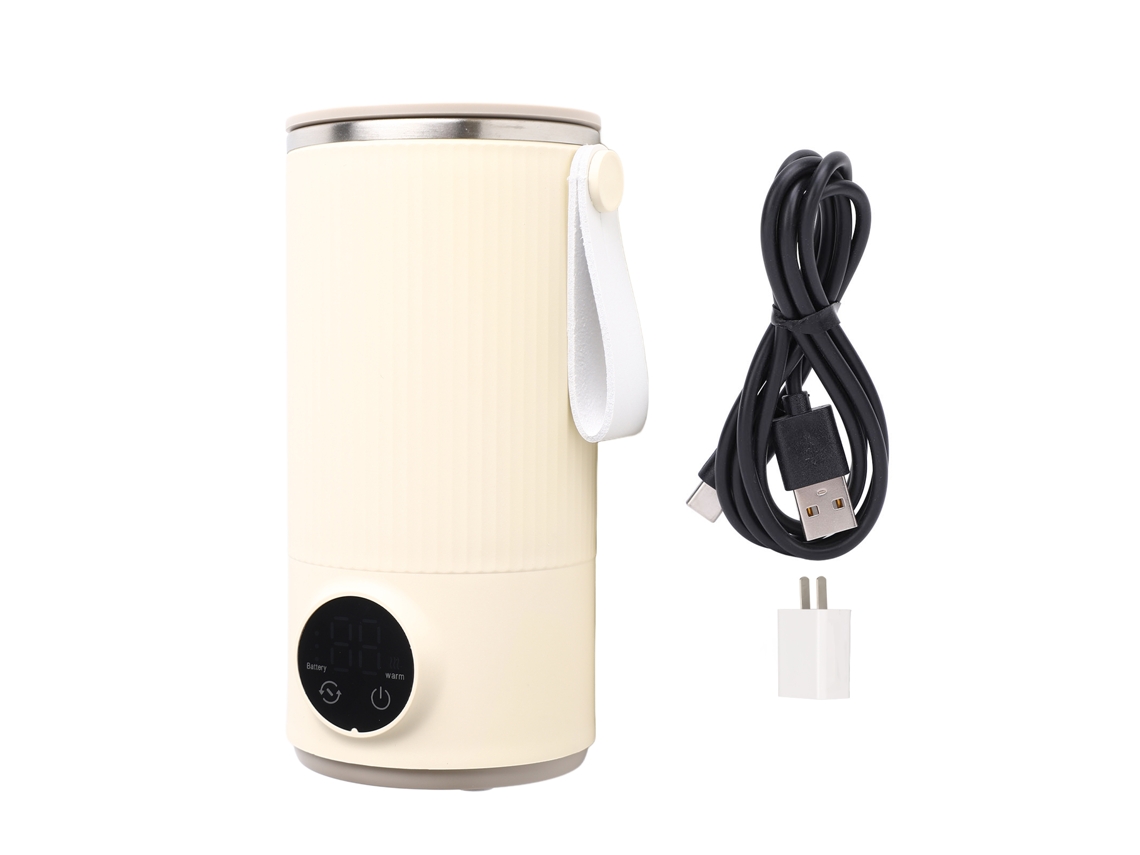 Hervidor elétrico portátil sem fios de 400 ml com carga USB para chá, café e leite, bateria de 6000 mAh | S/MARCA