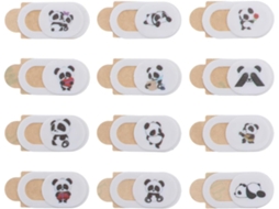 Capa Para Webcam White Panda Em Abs, Pacote Com 12 Unidades, Para Computador.