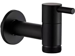 Torneira De Jardim Para Mangueira, Em Latão Preto, Banheiro, Única