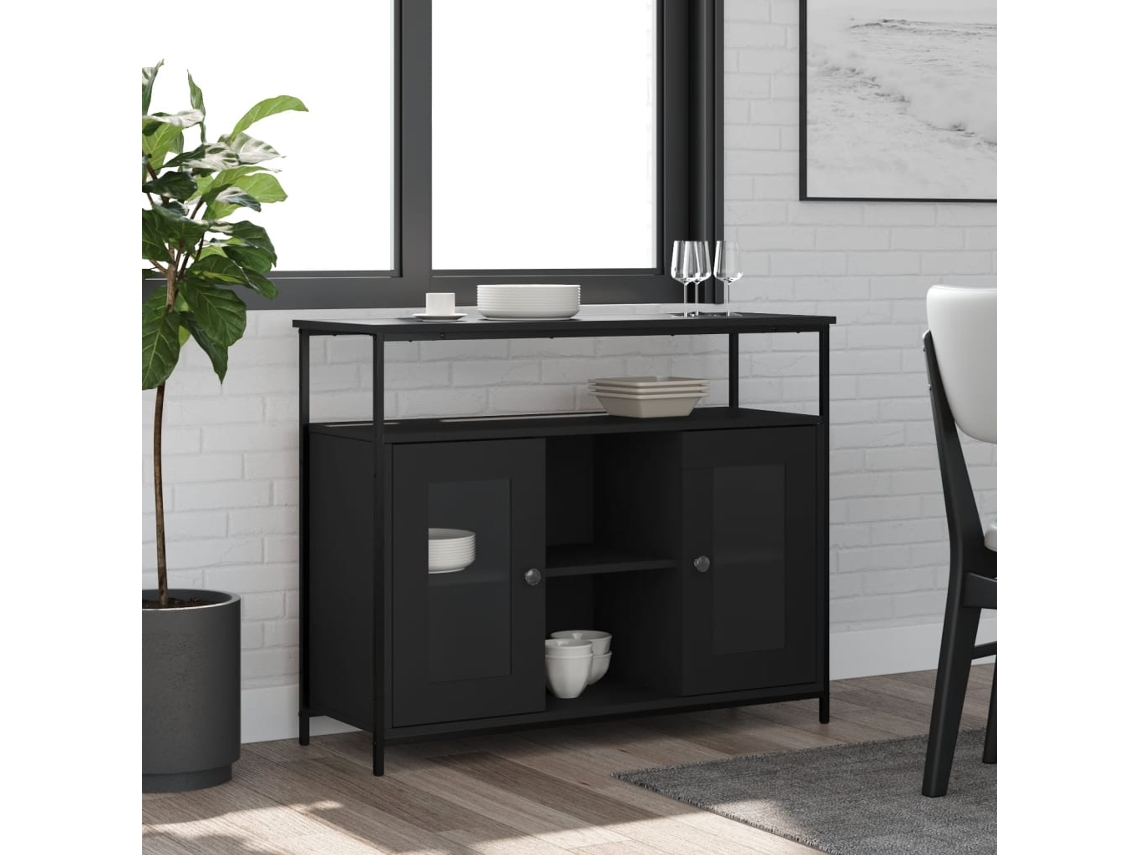 Aparador 100x35x80 cm Derivados de Madera Negra