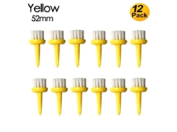 Lurelia 12º Borste Golf Tee Tee Inquebrável 52 Mm Amarelo Gul 52 Mm