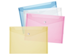 Bolsa para Documentos HERLITZ Din A4 Pp Azul/Transparente