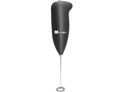 Espumador De Leite Compacto Em Aço Inoxidável, Sem Pilhas, Preto