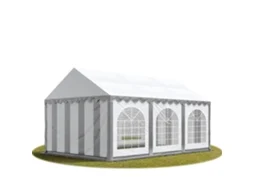 Tenda para Festas 3x6 M, PVC 750, com Base Reforçada, Cinza e Branco, Porta-Ferramentas