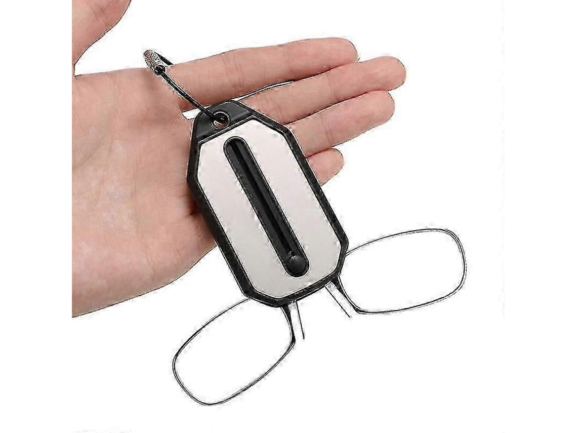 Óculos De Leitura Estilo Mini Thinoptics Com Estojo Para Chaveiro E Clipe Nasal
