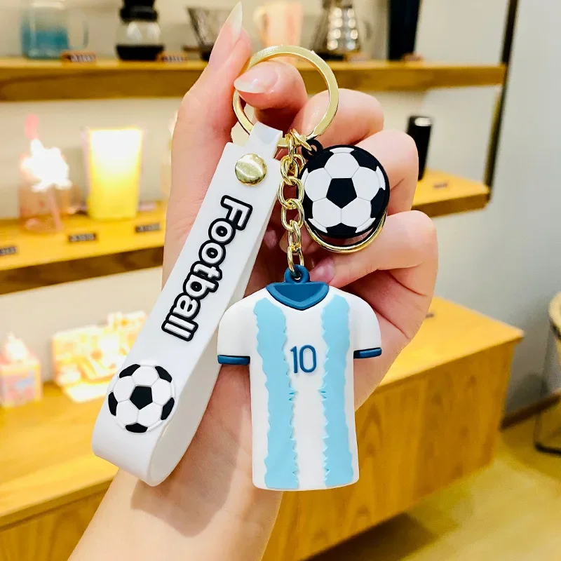 Chaveiro, Estilo Desenho Animado De Camisa De Futebol, Pingente Para Mochila