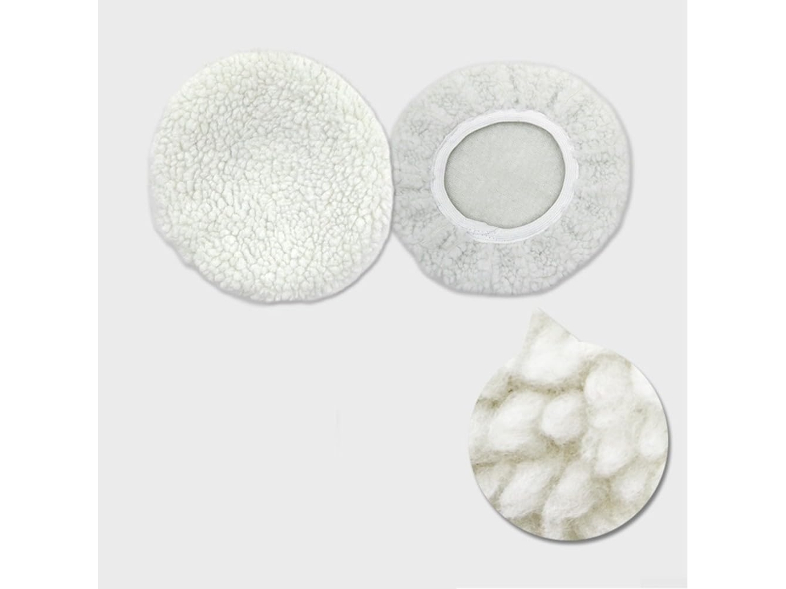 Conjunto De Capas Microfibra Branca Encerada Com Estampa Lã Cordeiro,