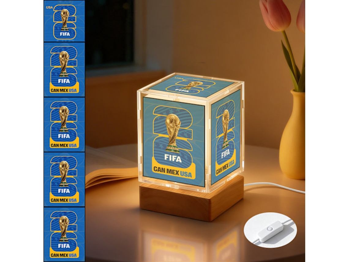 Luminária De Mesa Led Da Copa Do Mundo 2026 Com Tema Futebol, Alimentada Por Usb, Para Decoração De Quarto Torcedores, Eua, Plug, In Eua, In