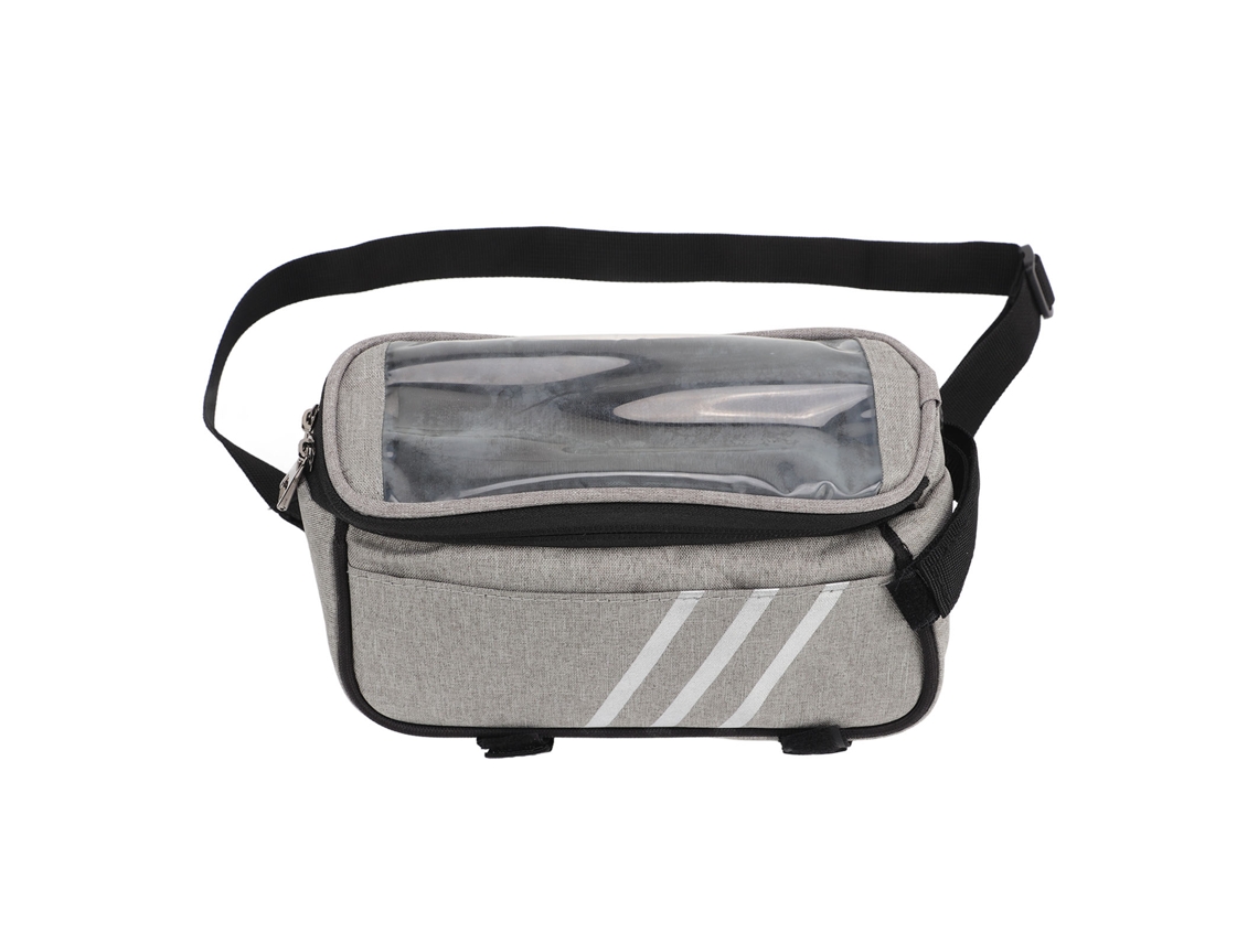 Bolsa para Celular na Moldura Dianteira de Bicicleta, Resistente à Água, Grande Capacidade S/MARCA