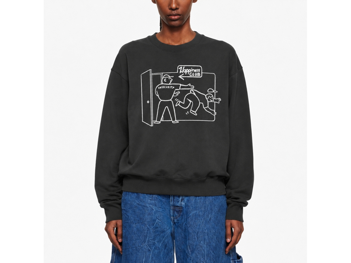 Rockinstone Happiness Club Sweatshirt Unique Designer Style
