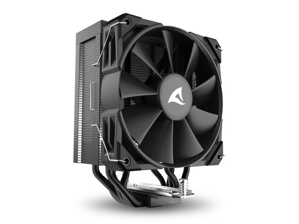 Refresher De Cpu Sharkoon A50 Ventilador De 120 Mm 5 Condutores De Calor Em Cobre Tdp 230 W