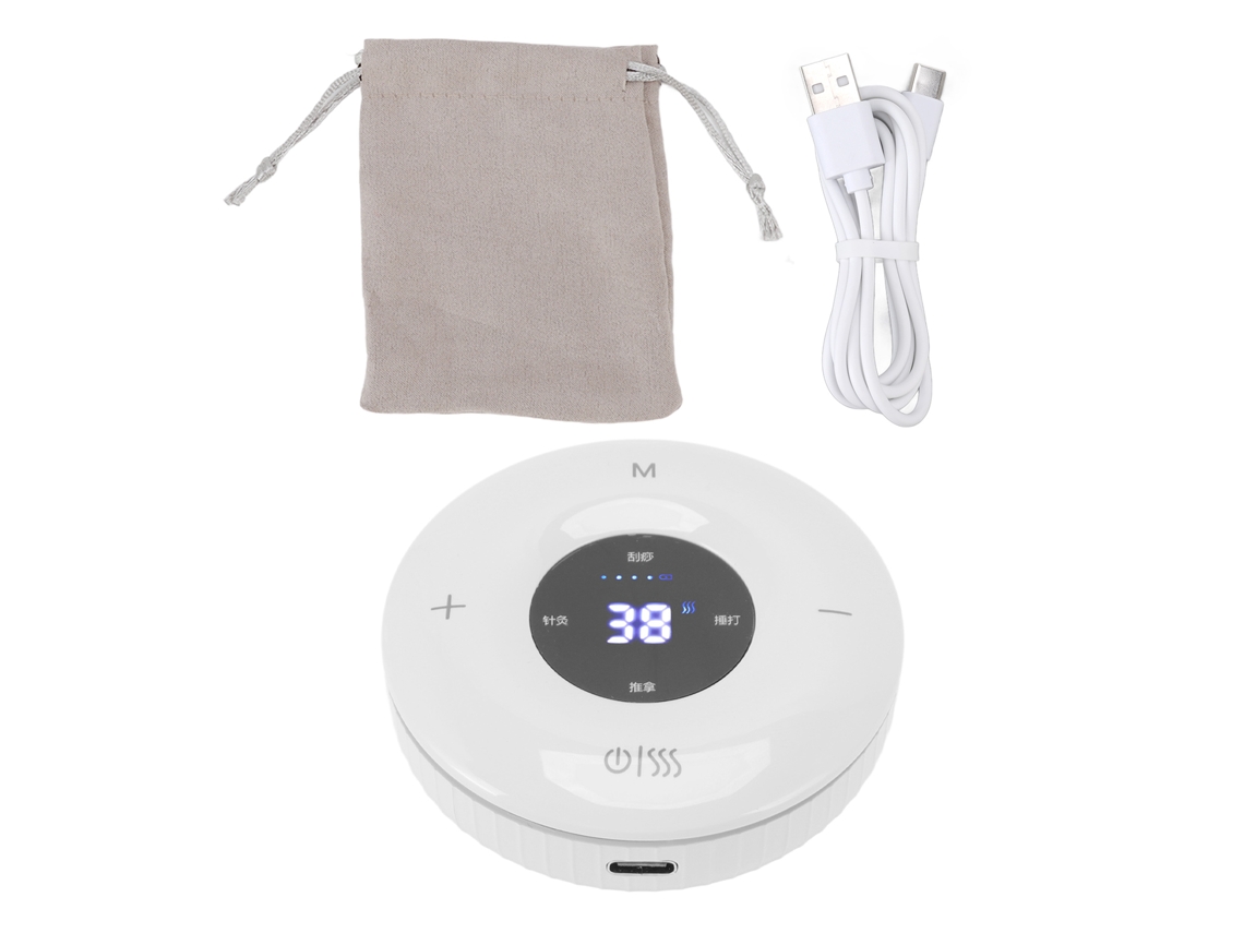 Gua Sha elétrico com função de massagem USB de calor e sucção para uso doméstico