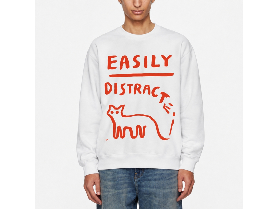 Rockinstone Easily Distracted Classic Sweatshirt Unique Designer Style