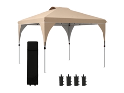 Gazebo de jardim 5x3 M Oxford com 2 laterais ajustáveis e bolsa LAMAISON