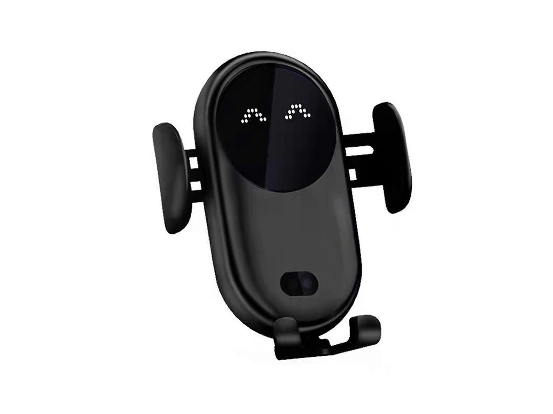 Soporte de teléfono para coche con carga inalámbrica rápida, sensor automático, universal, negro, 1 pieza | S/MARCA