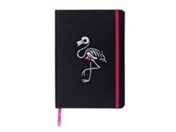 Caderno Something Different Flamingo A5, Tamanho Único, Preto/ Branco BRILVIBERA