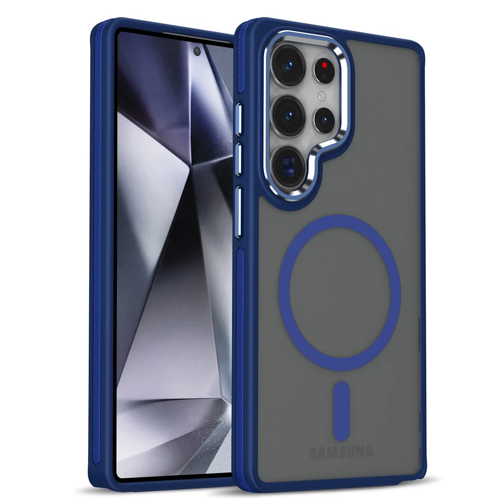 Capa Para Celular Samsung Com Carregamento Sem Fio Magsafe (galaxy S23, Azul), Design Magnético.