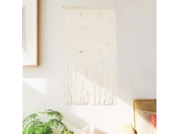 Vidaxl Suporte De Parede Em Macramé 40x80 Cm Algodão