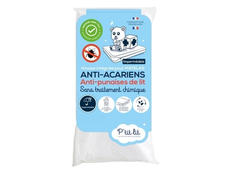 Capa Integral Para Colchão Impermeável Anti Cucaracha 70x140x15 Cm Fecho Zíper Sem Tratamento Químico Ptit Lit