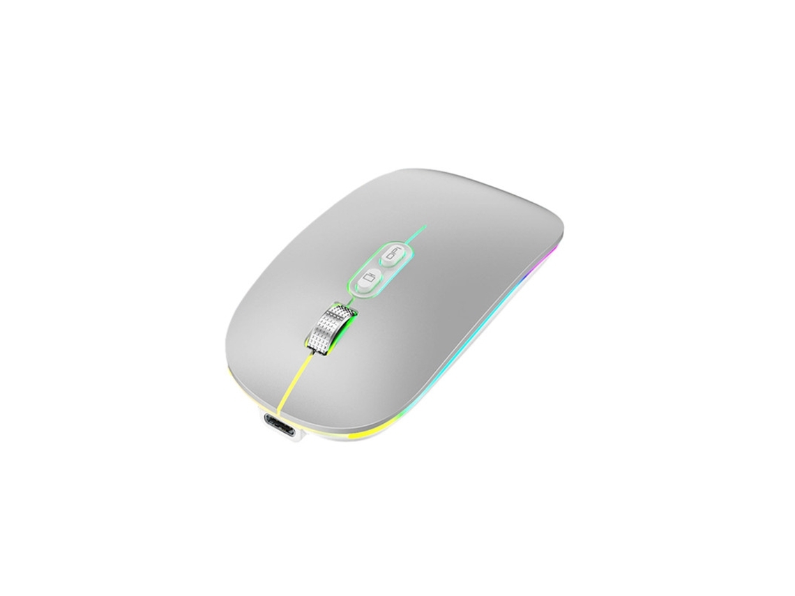 Rato Desktop De Substituição De Interface Sem Fio Tipo C Prata