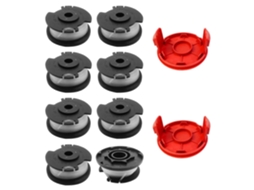 Tlh-02+ Tlh-02-1 8 Peças Carretel De Substituição 2 Peças Tampa Do Carretel Para Hyper Tough 20v Max Ht22-401-03-05 Ht-19-