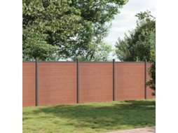 Vidaxl Painel De Vedação 526x186 Cm Wpc Castanho